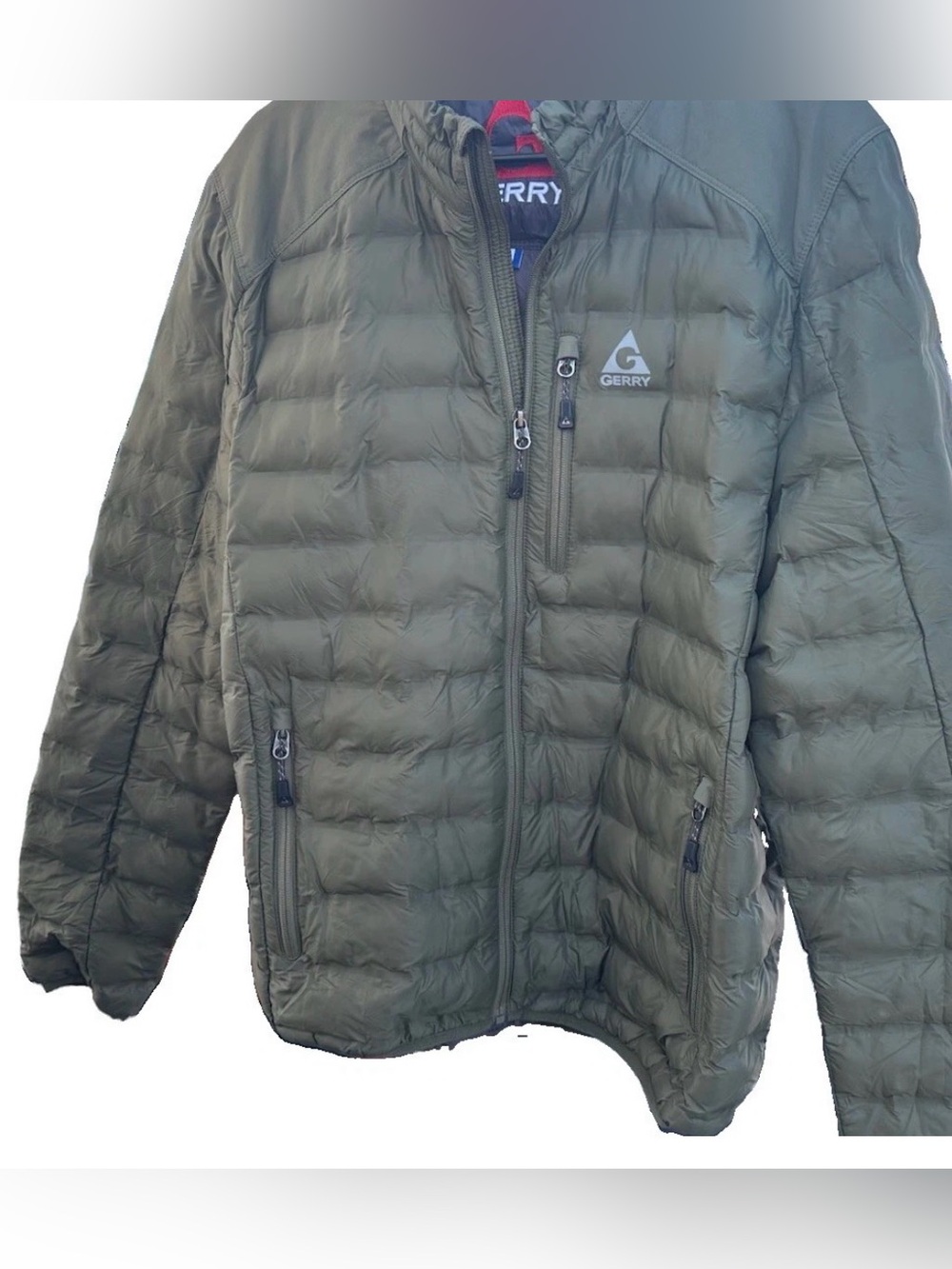 Gerry Olive Green Quilted Packable Puffer Jacket